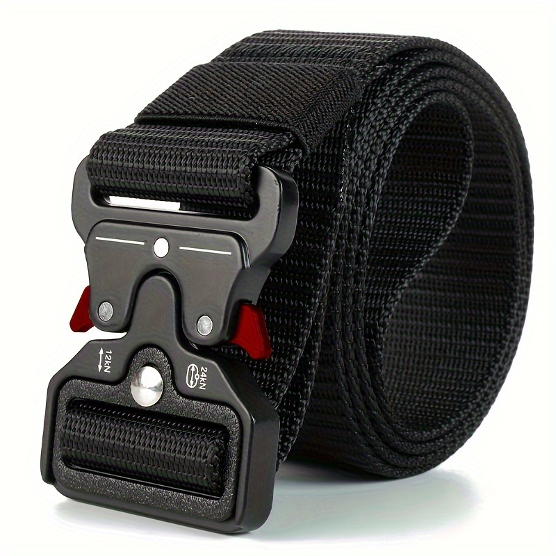 Men's Tactical Nylon Belt Quick Release Red