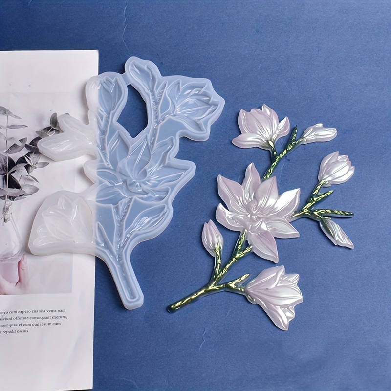 Caja de flores secas hechas a mano, molde de fundición de resina epoxi,  herramientas para manualidades
