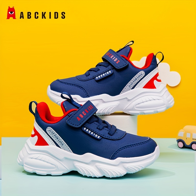 Hook And * Fastener Color Block Mesh Chunky Shoes, Trendy Comfy Breathable  Sneakers For Boys For Running