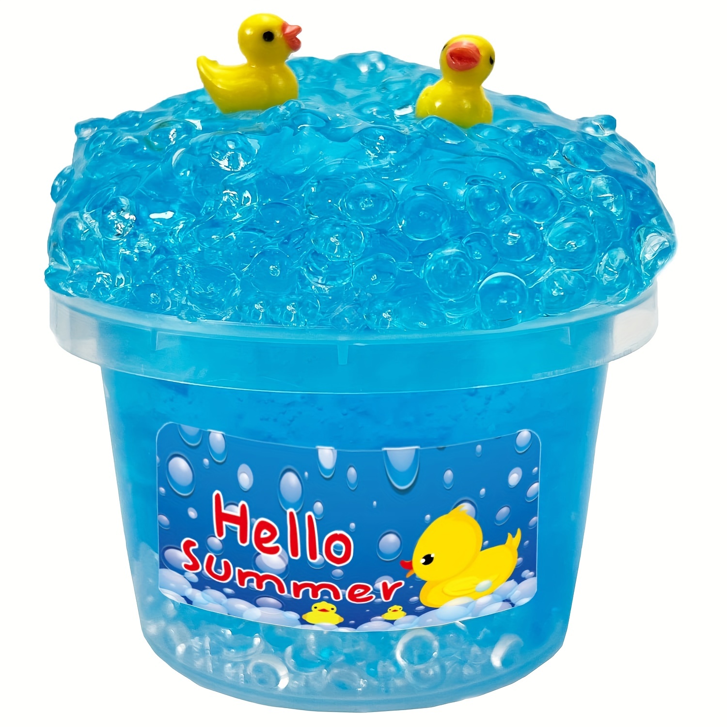 Super Huge Glossy Slime With Pretty Beads Not Sticky - Temu