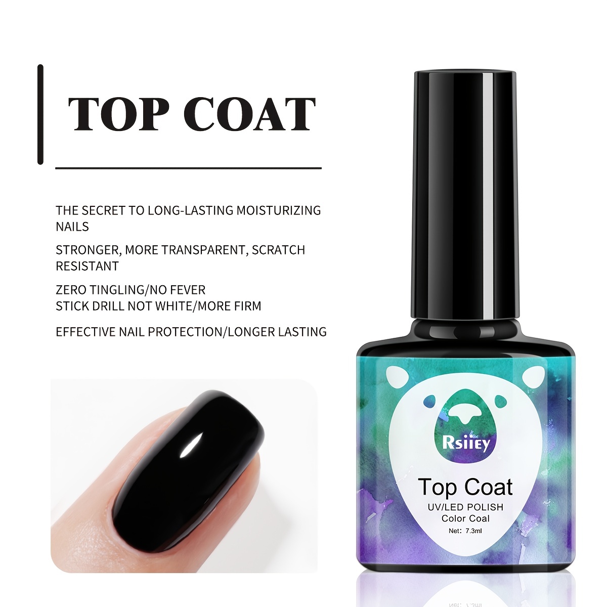 Long lasting Matte Top Coat Set Gel Polish Nails No Wipe - Temu