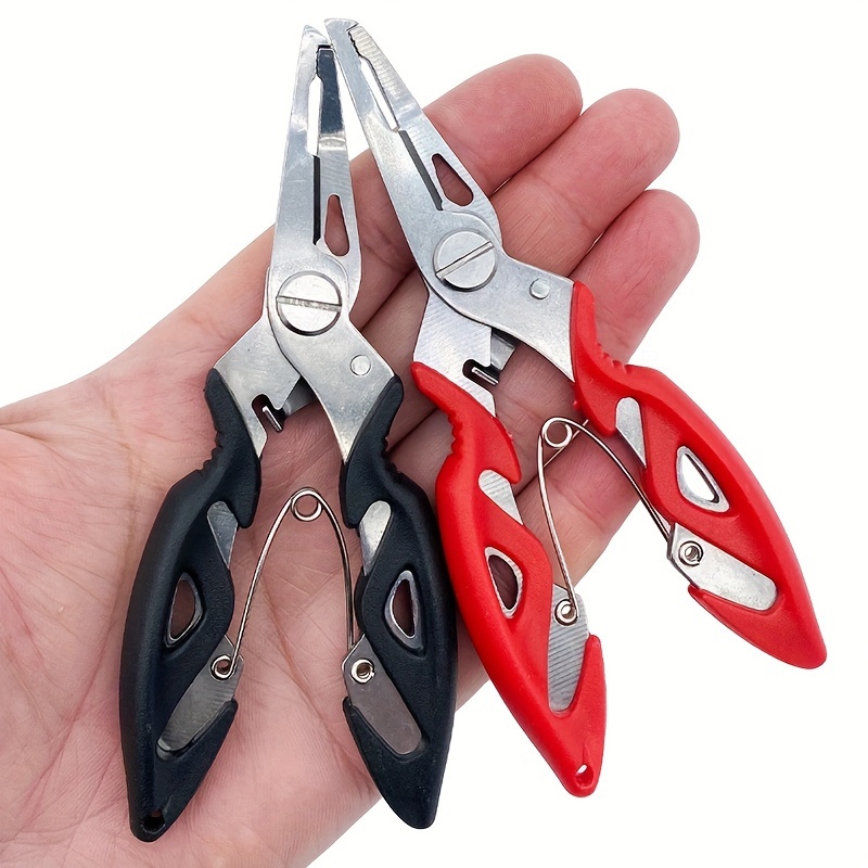 1pc Stainless Steel Fishing Plier, Skidproof Fish Clamp, Clip Catch  Unhooking Device, Multi-functional Lure Pliers, Fishing Accessories
