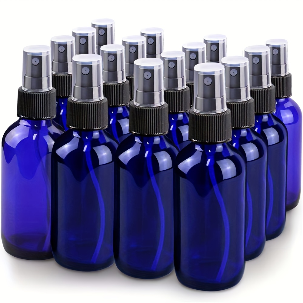 

Blue Spray Bottle, 4oz Fine Mist Glass Spray Bottle, Little Refillable Liquid Containers For Watering Flowers Cleaning
