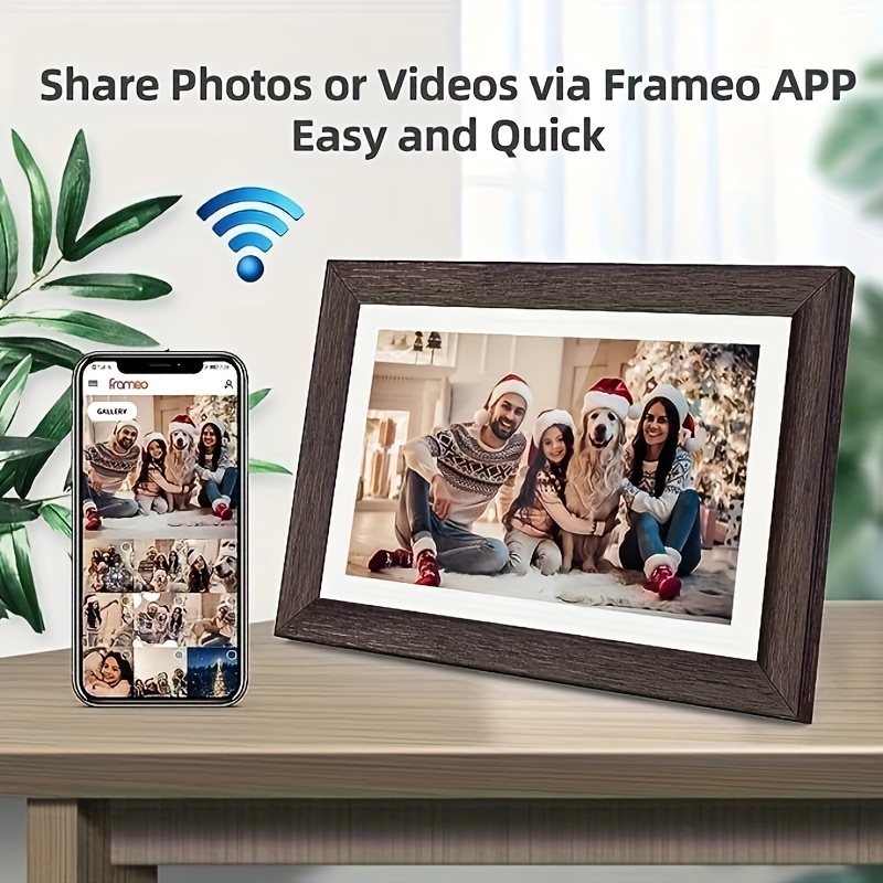 WiFi Touchscreen Digital Photo Frame with Motion Sensor and 16GB Built