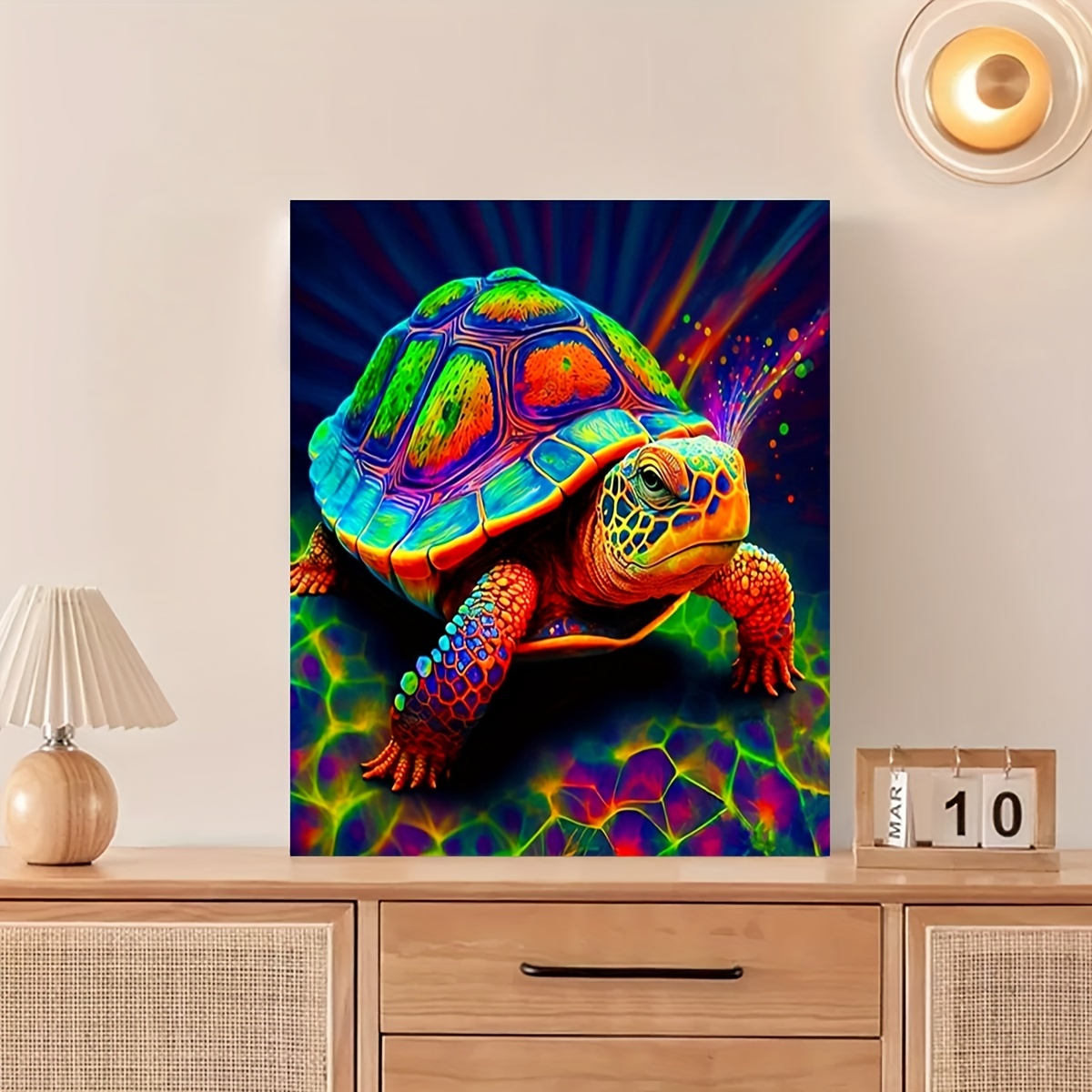 Tropical Turtle Paint by Numbers Kit for Adults