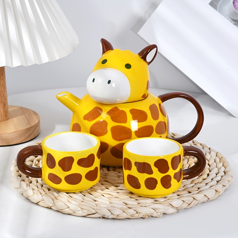 Cute Ceramic Coffee Cup Set - Kawaii Cat, Tiger, Koala, Lion, And Couple  Mugs For Breakfast And Drinking - Creative Household Accessory - Temu