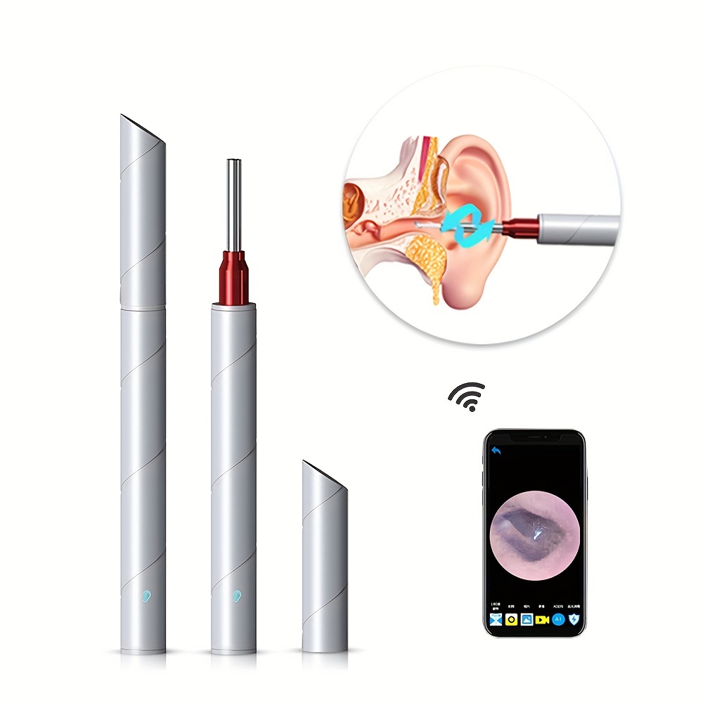 3.9Mm wifi visuel numérique otoscope oreille endoscope caméra médical ear  wax cleaner caméra pour les oreilles nez support dentaire ios android