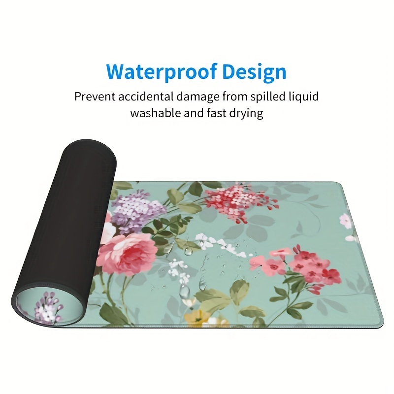 Large Extended Gaming Mouse Pad Mat, Stitched Edges Non-Slip Waterproof  Mousepad