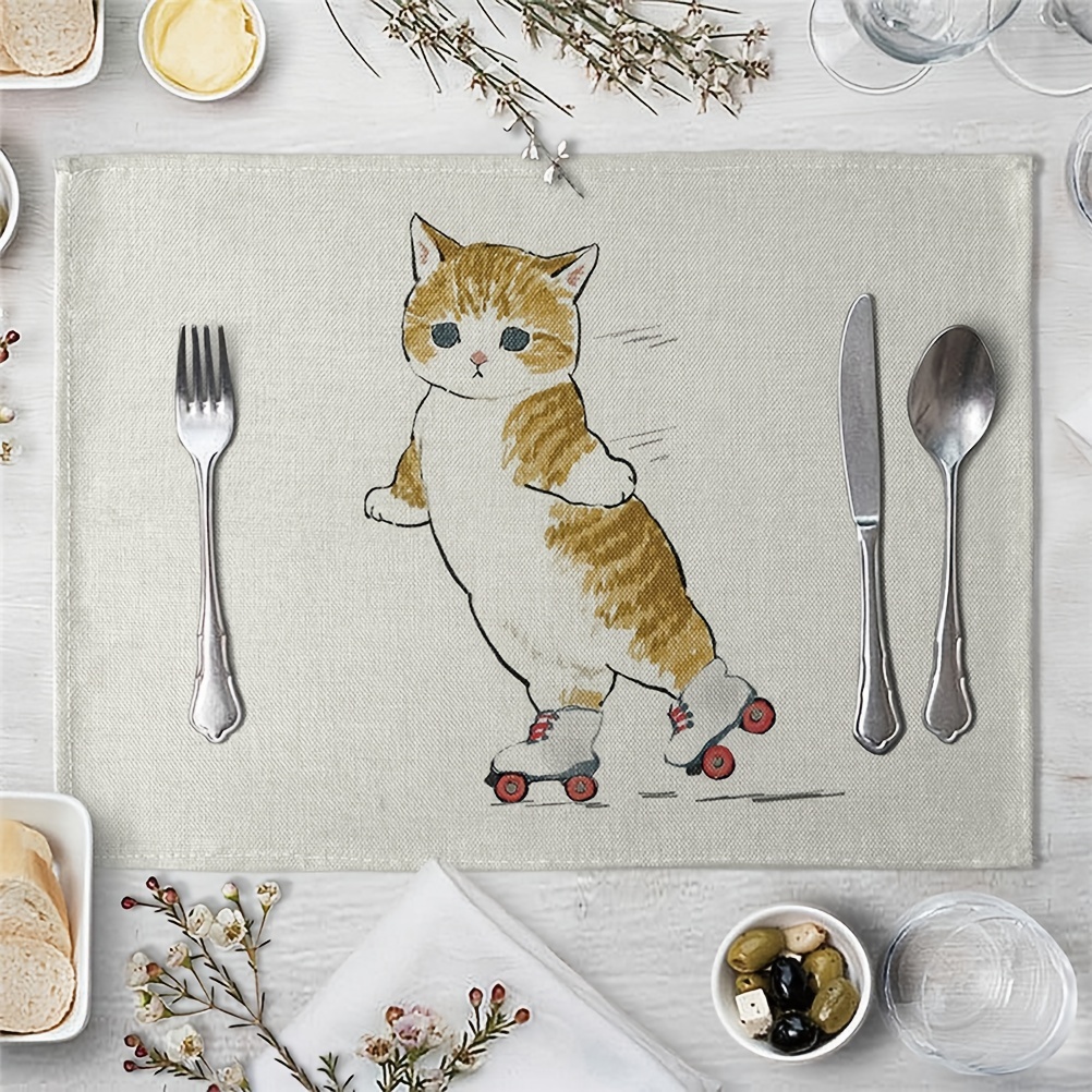 Kitchen Utensils Silicone Dining Mat Animal Shape Placemat Table