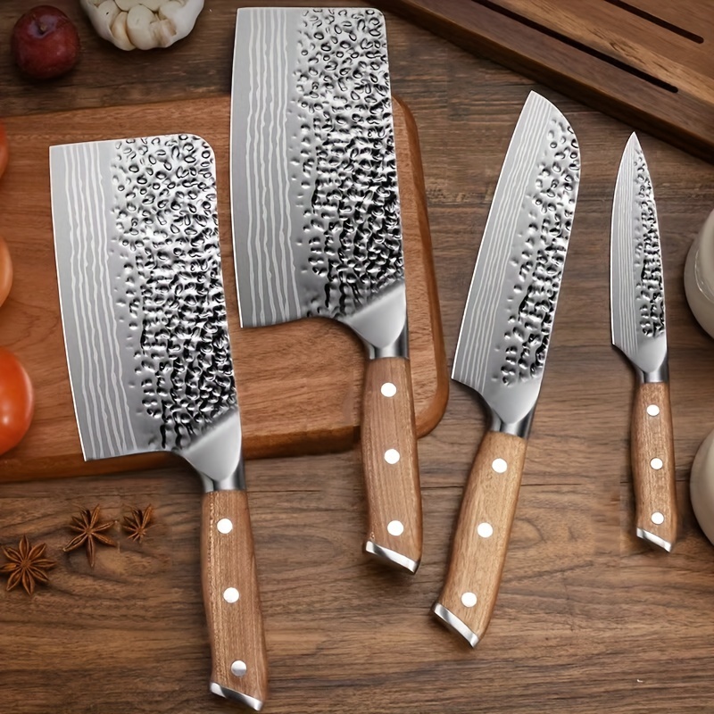 Couteau à désosser forgé Couteau de boucher en acier inoxydable