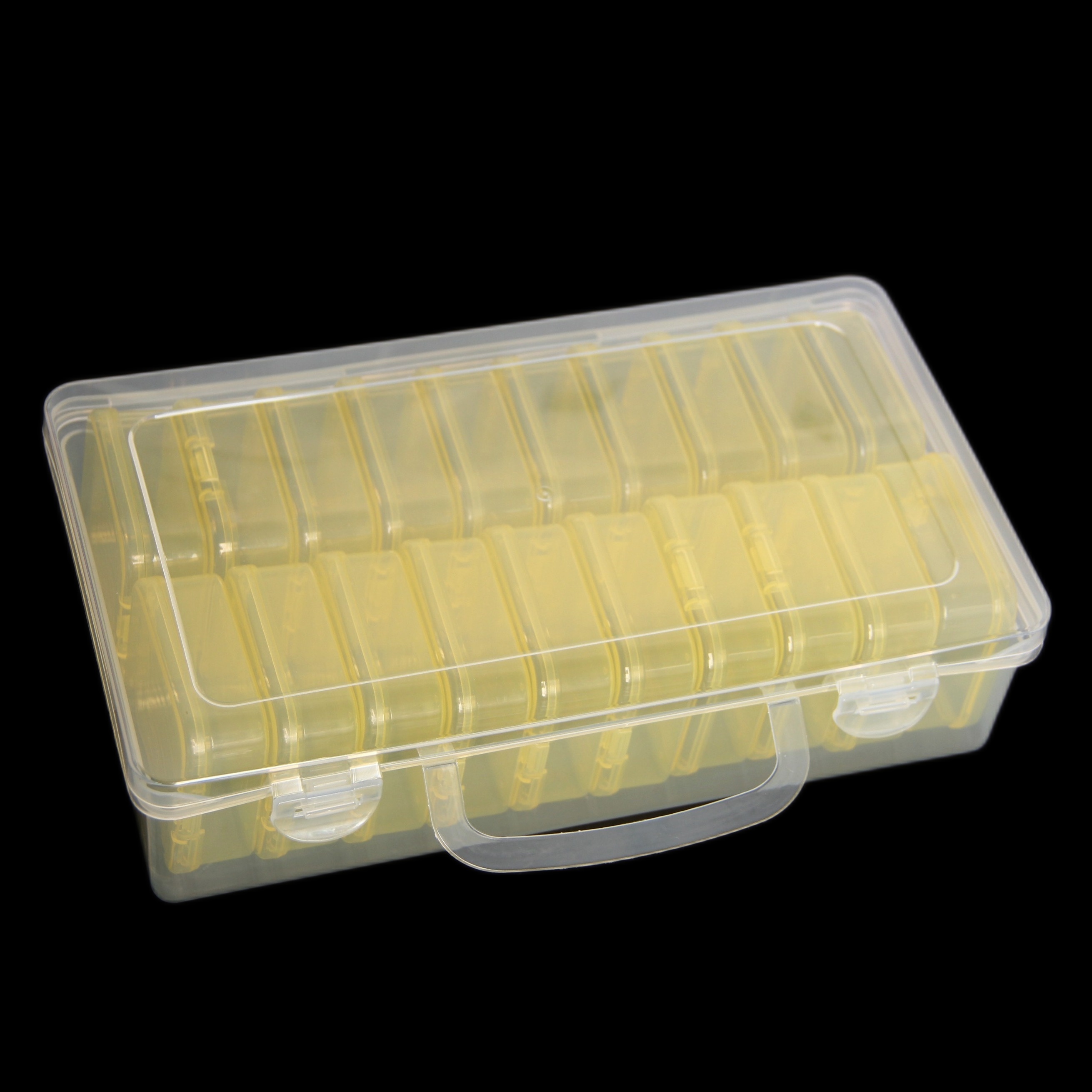 Plastic Transparent Beaded Storage Boxes 1 Large Outer Box - Temu