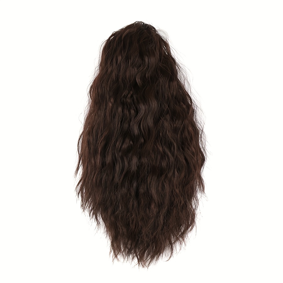Medium Long Curly Wavy Ponytail Extensions