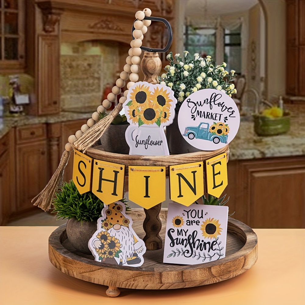 Bee Tiered Tray Decor Spring Summer Farmhouse Tiered - Temu
