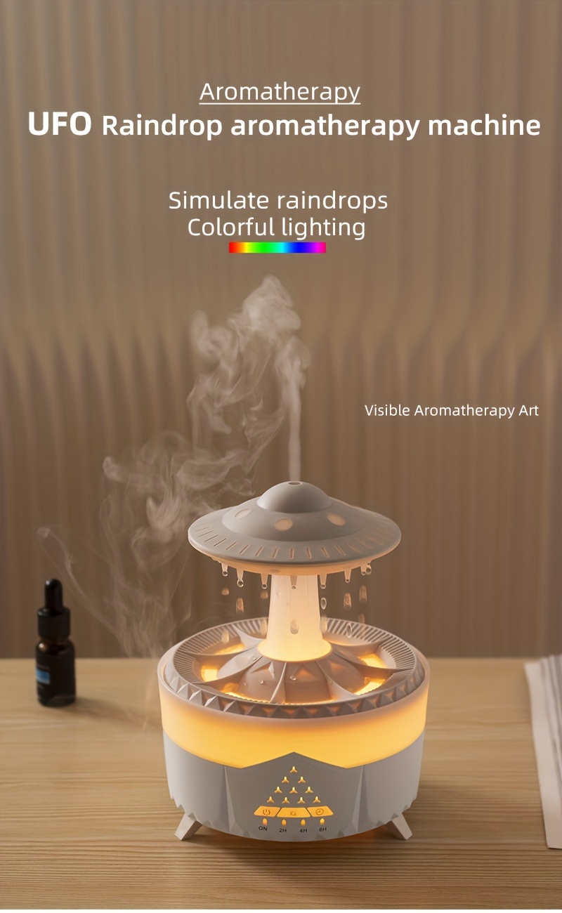 Creative Colorful Light Raindrop Aromatherapy Machine - Temu