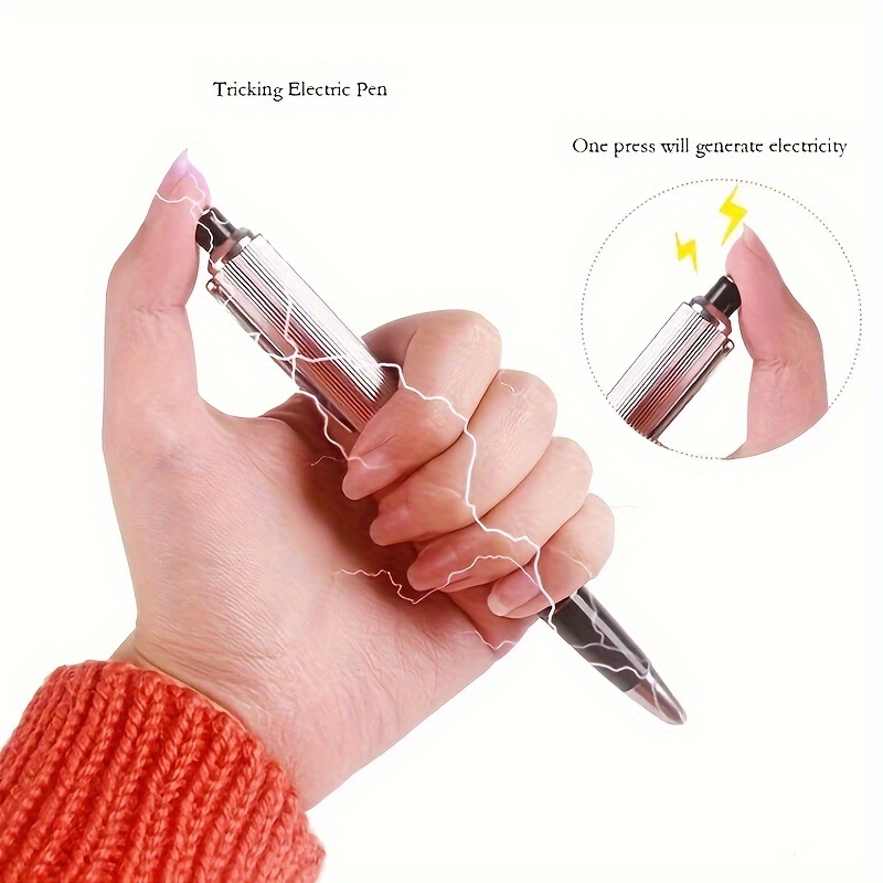 4 Pcs Tricky Pen Fun Novelty Electric Shocking Pens Writing