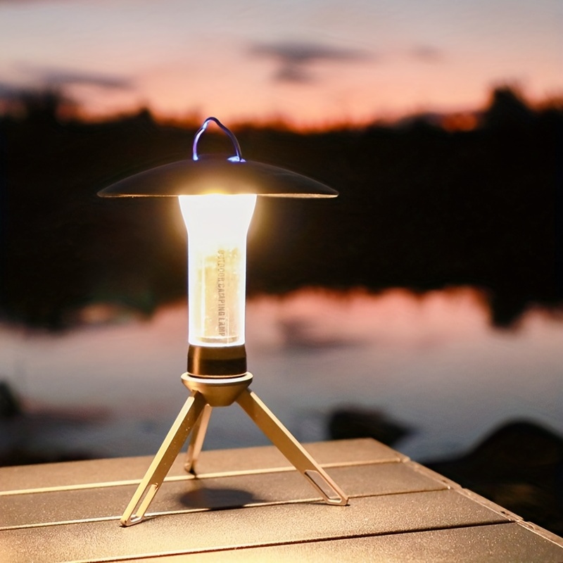 Outdoor Camping Light with Tripod & Lampshape - Waterproof