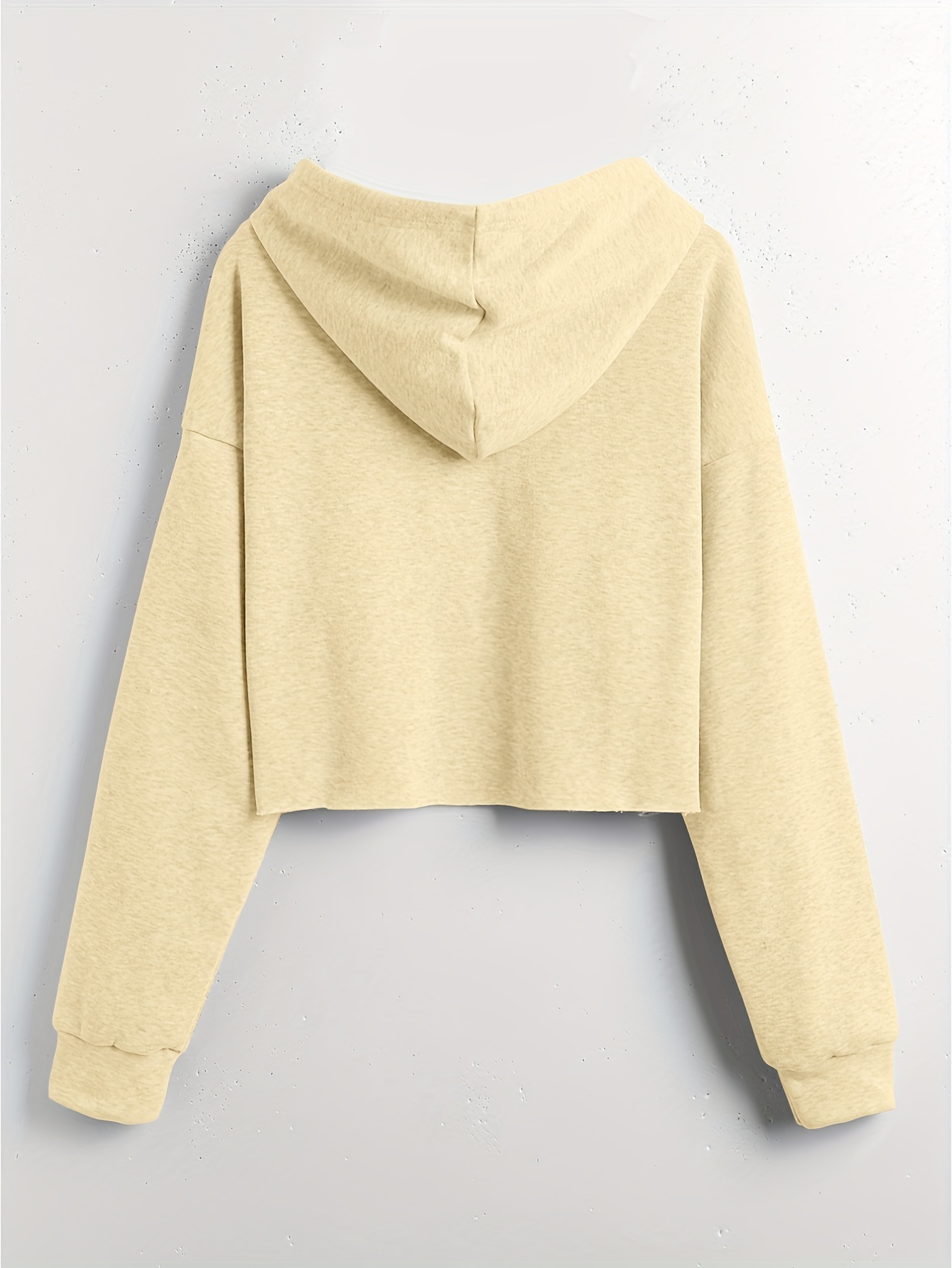 Crop Sweatshirt - Light beige - Ladies