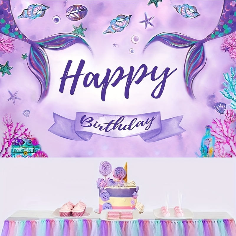 Anniversaire Sirène: Jeux et Décorations à imprimer - Birthday