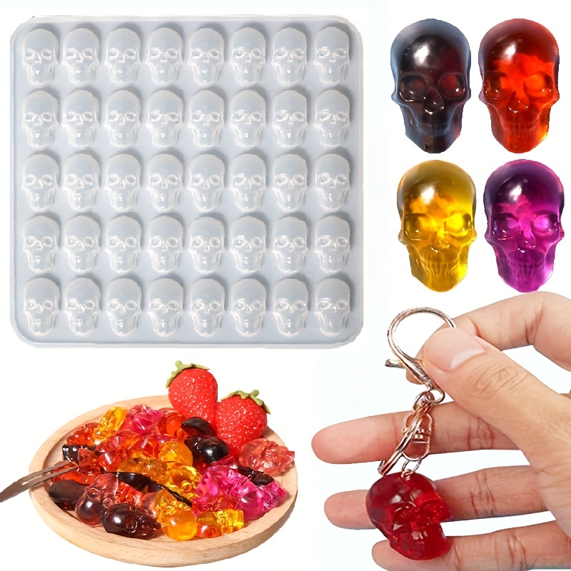 Botrong Silicone Candy Mold,Silicone Gummy Bear Chocolate Mold Candy Maker  Ice Tray Jelly Moulds with 1 Dropper for DIY Candy, Jelly, Cookie