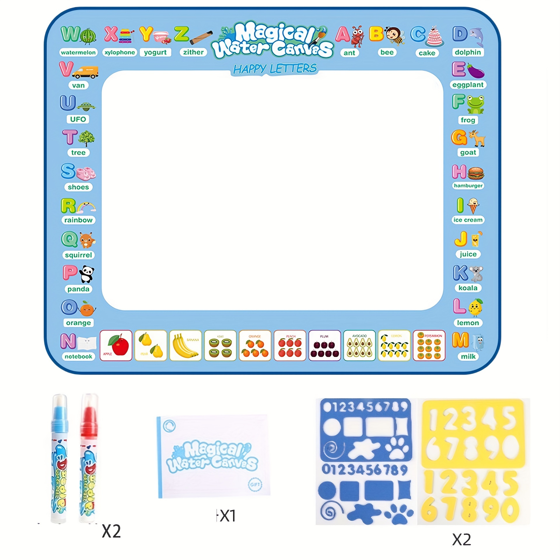 Cool Play Drawing Mat Learning Toy Water Painting Magic - Temu