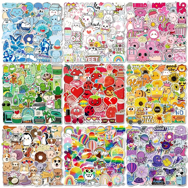600pcs Cartoon Water Bottle Stickers, VSCO Stickers For Kids, Waterproof  Vinyl Stickers Bulk For Laptop Scrapbook Skateboard, Cute Colorful Mixed  Stic