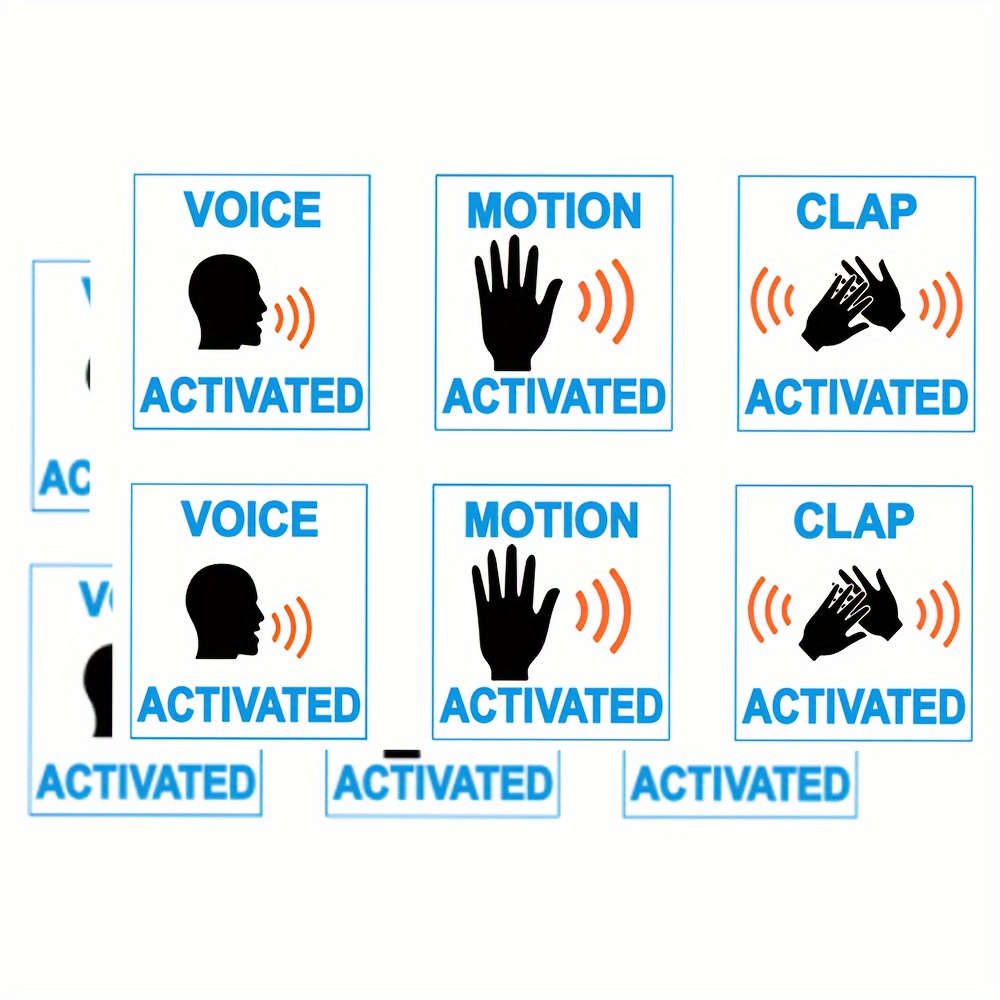 Sound Clap Motion Activated Stickers Prank Stickers Joke Gag - Temu