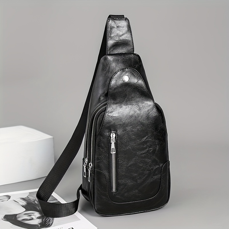 New Box Bag, Men's Shoulder Bag, Fashion Crossbody Bag With Chain & Mini  Pouch For Men And Women - Temu