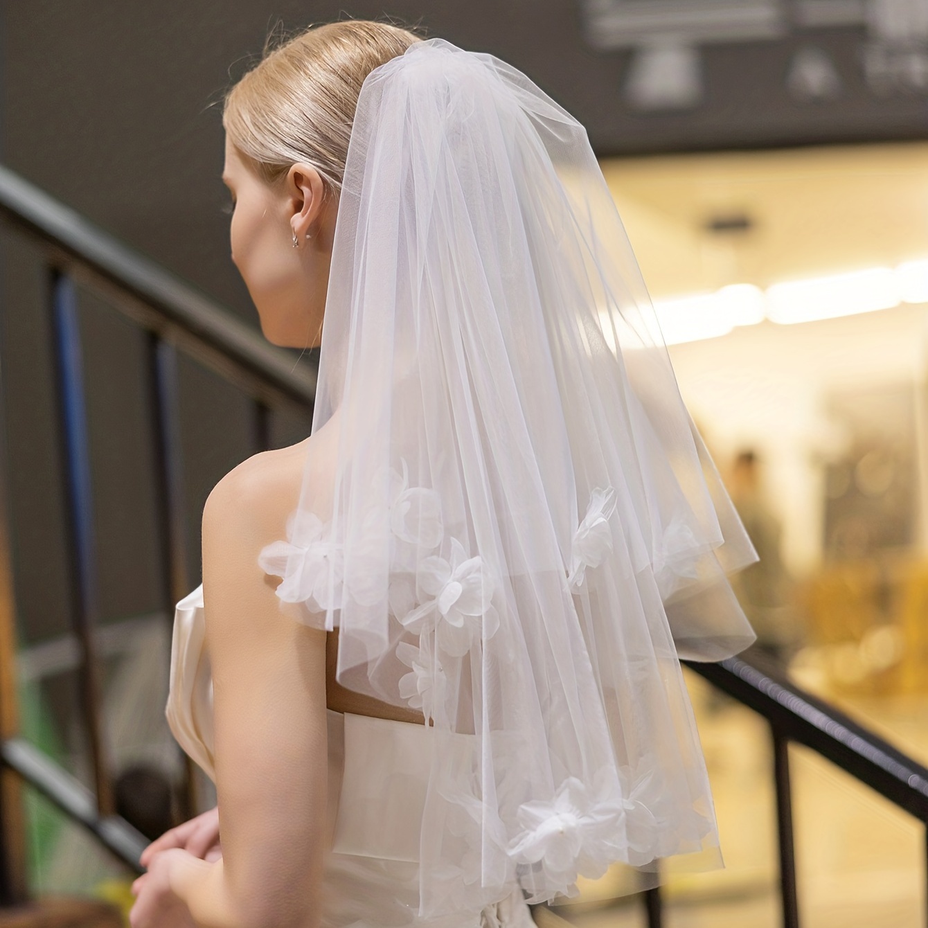 Long Gorgeous Wedding Veil Ivory White Bridal Cathedral - Temu