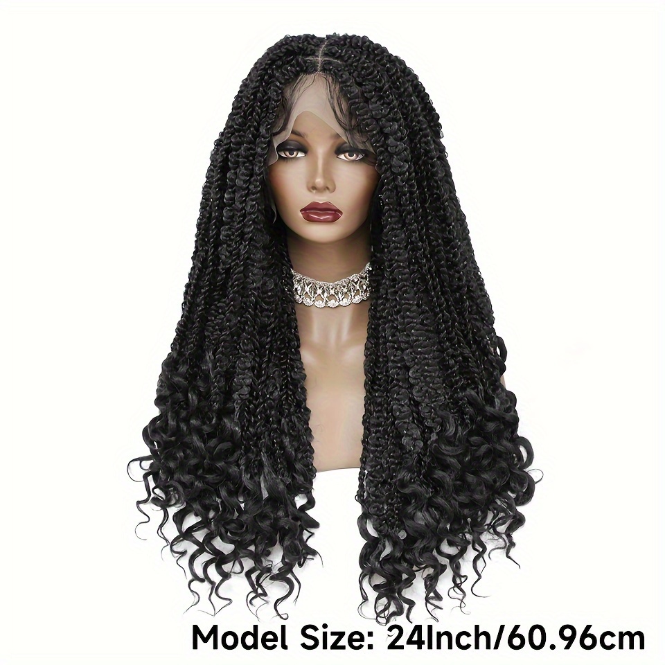 Faux Loc Braid Wig Black Woman Full Lace Human Hair Hairstyles