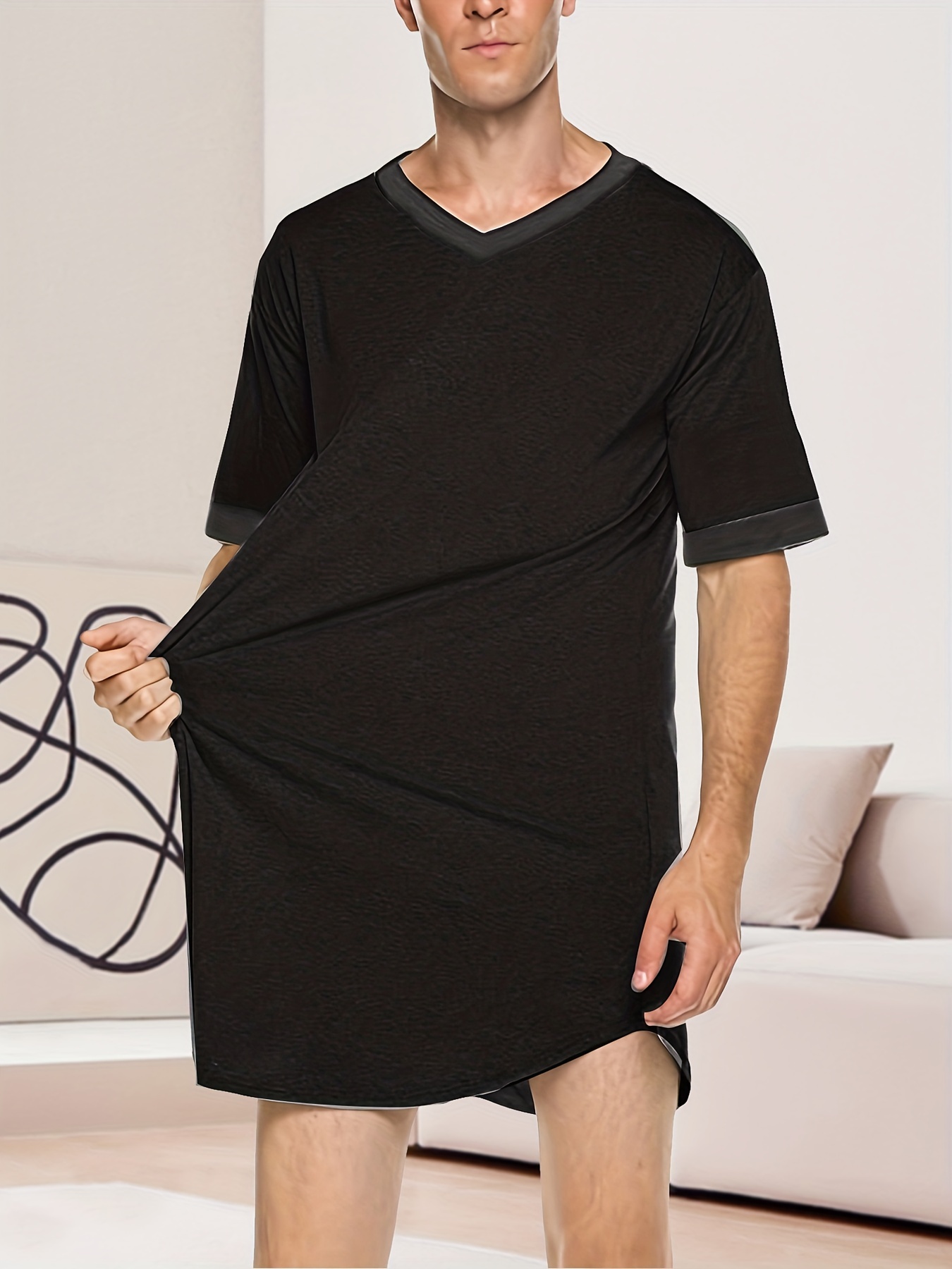 MH Moony Homewears Perfectly Cozy Men's Short Sleeve Pajama Set