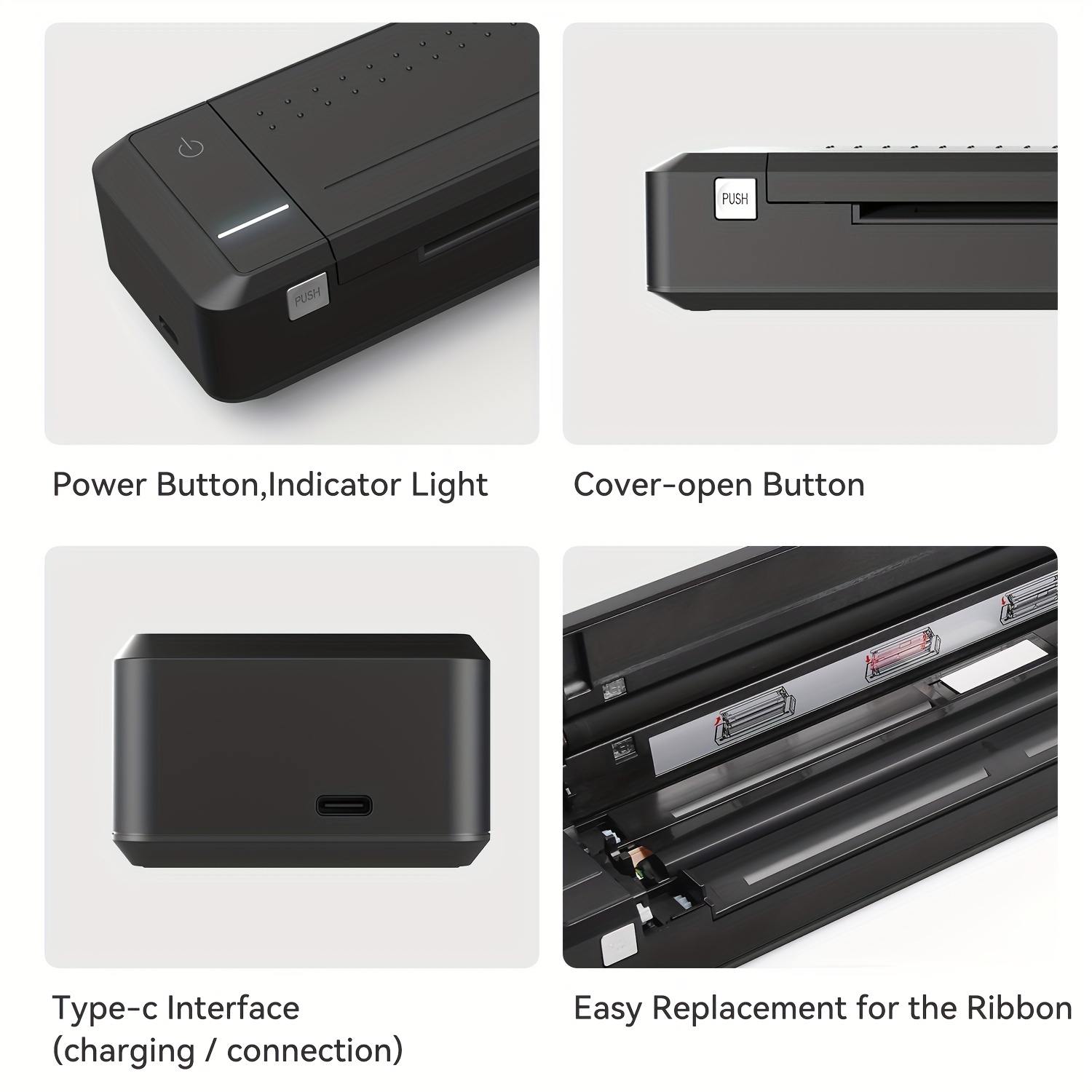 Mini Impresora Portátil, Impresoras Térmicas Bluetooth, Mini