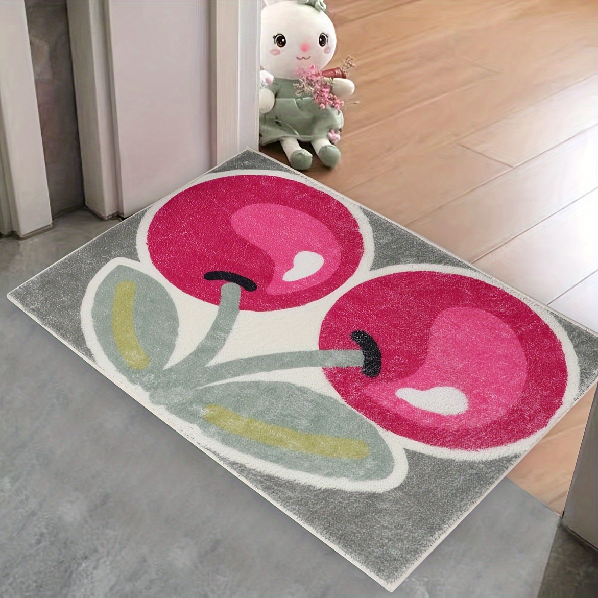 Peppery Home Watermelon Shaped Bath Mat - Bathroom Rug Fruit