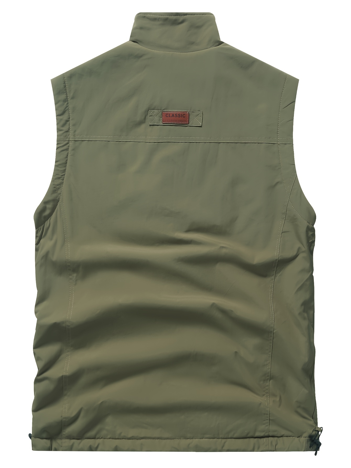 Warm Fleece Zipper Pockets Cargo Vest Men's Casual Outwear - Temu