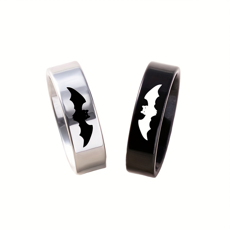 Stainless steel best sale batman ring