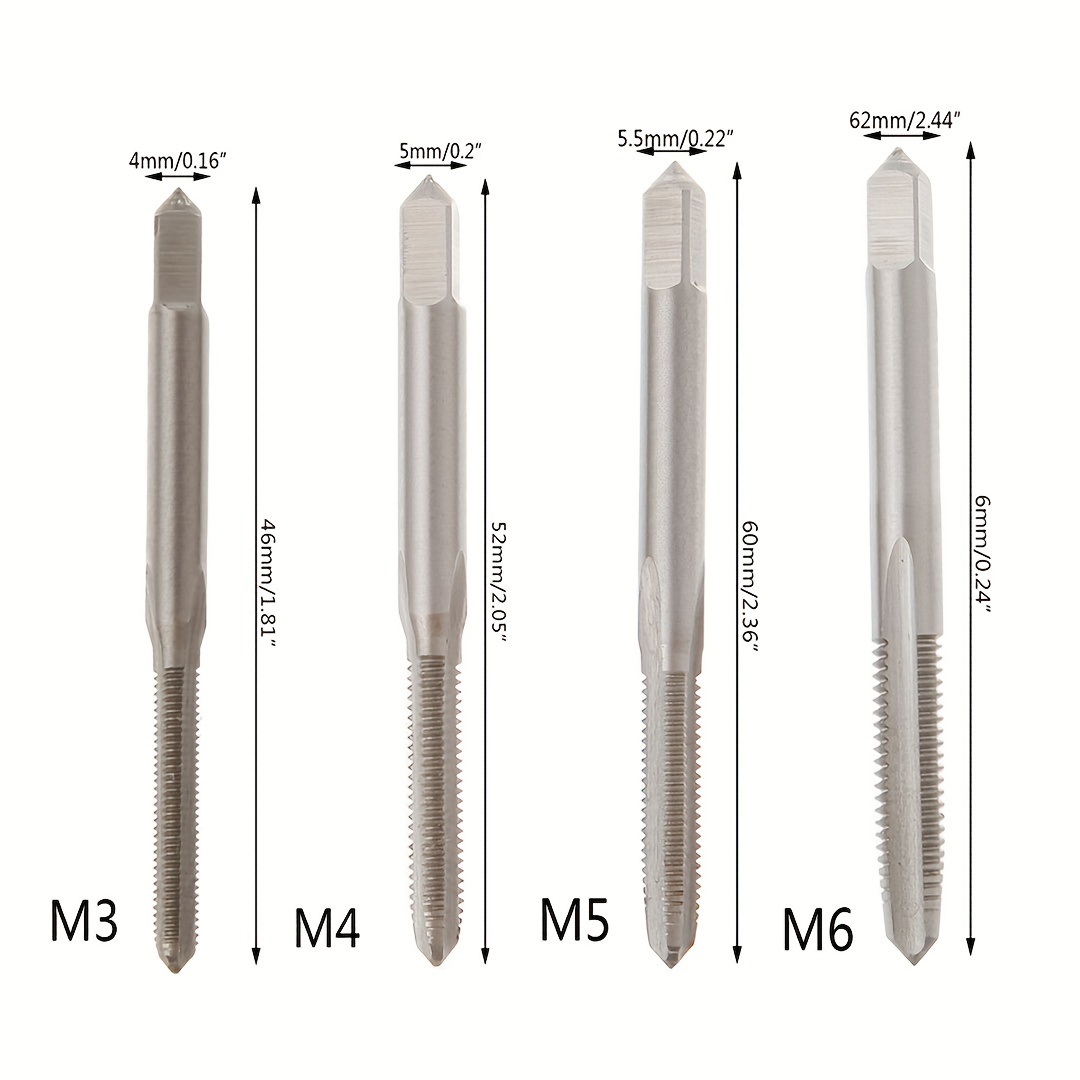 Taraud a main m6 - 3 pièces