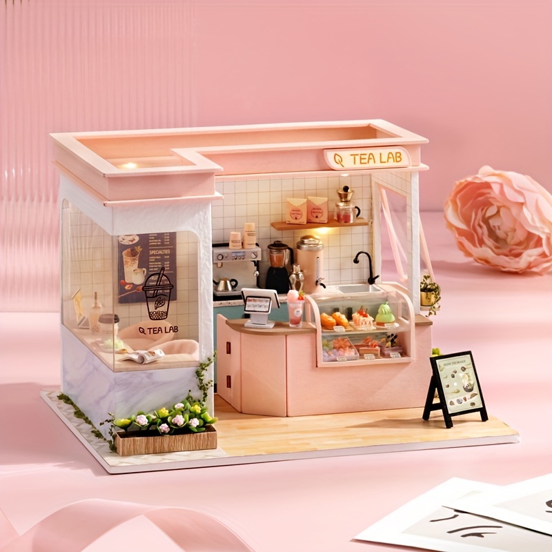 Ice Cream Station DIY Miniature Dollhouse Kit