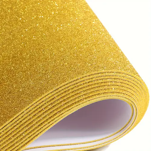 Sticker - A4 Glitter Gold Foam Large Background Sticker