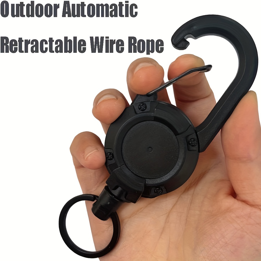 Top Outdoor Hiking Camping Plastic Retractable Tether Secure Lock