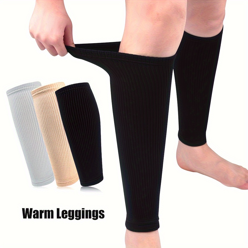 Calf Compression Sleeves - Leg Compression Socks for Runners, Shin Splint,  Varicose Vein & Calf Pain Relief - Calf Guard Great for Running, Cycling,  Maternity, Travel, Nurses (Black,Large) : : Health 