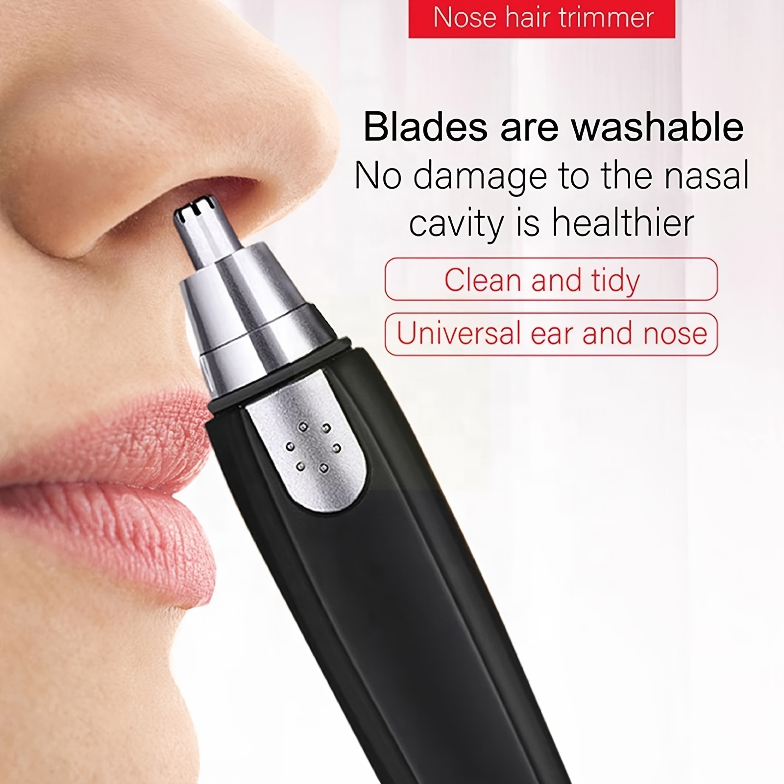 Electric Nose Ear Hair Trimmer Stainless Steel Doubled Temu