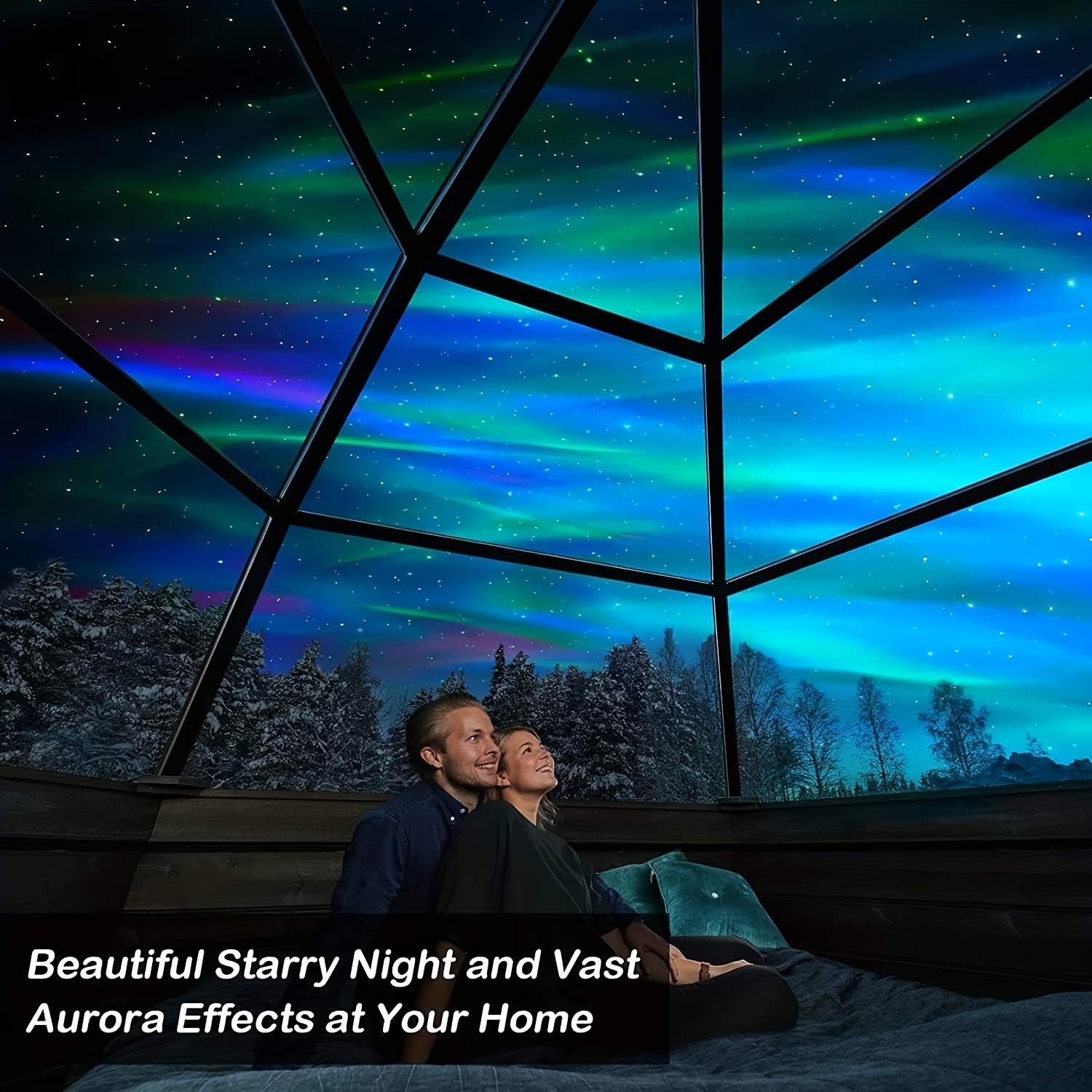 1pc, LED Star Galaxy Projektor Seawave Und Nebula Nachtlicht