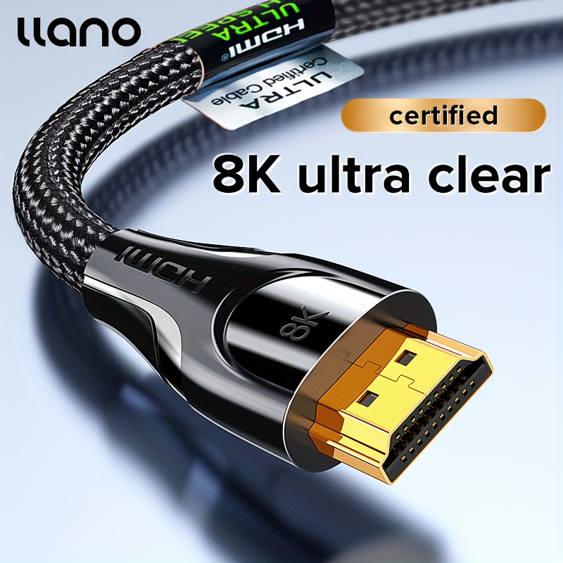 CABLEDECONN Micro HDMI to HDMI 8K Cable High Speed 8K@60Hz 4K
