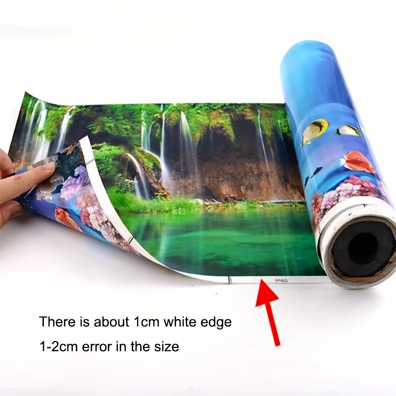 Fish Tank Background Sticker Aquarium Poster Decoration