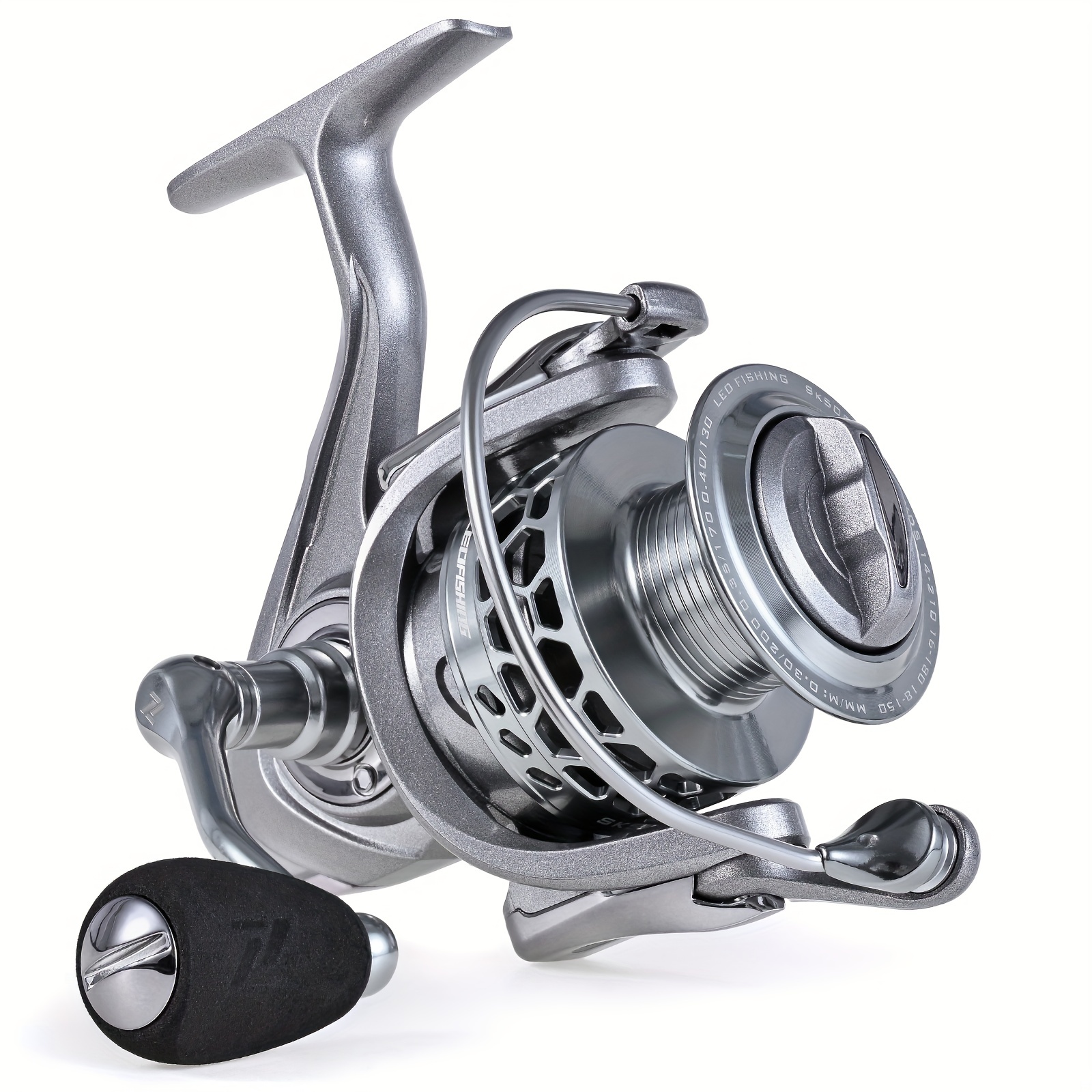  Aluminum Spinning reels Light Weight for Saltwater Freshwater  Ultra Smooth Powerful Spinning Fishing Reels12 Ball Bearings : Sports &  Outdoors