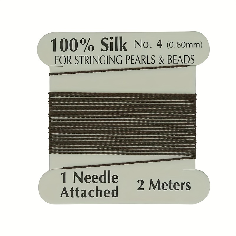 Hobbyworker 1 Card Pack 100% Pure Silk Beading Cord Thread - Temu