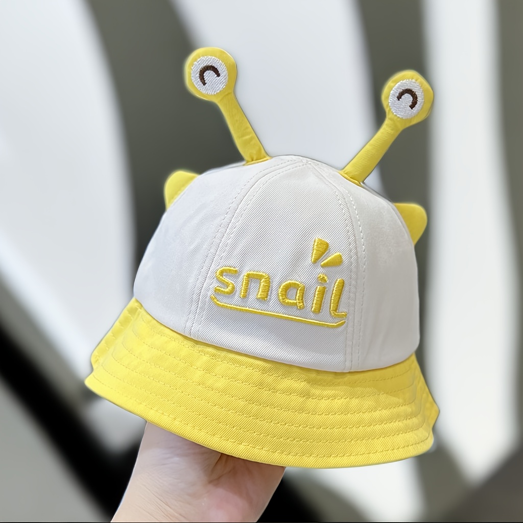 Children's Cute Snail Eye Mesh Versatile Sunshade Bucket Hat - Temu