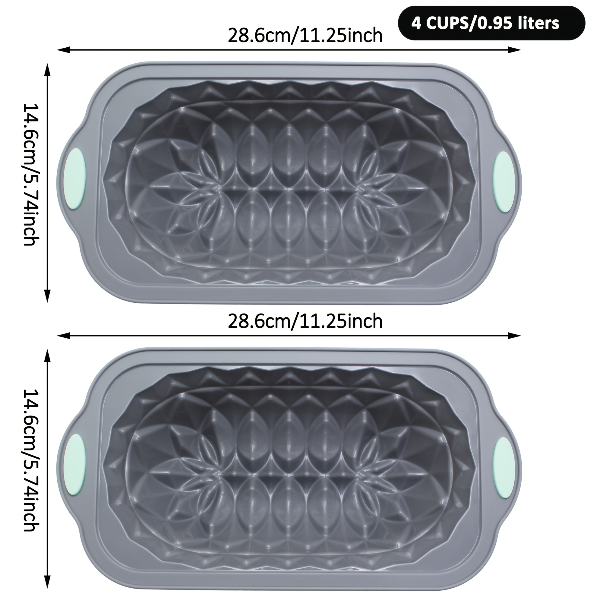 Dropship 1pc Silicone Toast Cake Pan Rectangle Flower Shaped Cake Baking  Pan Baking Tool Toast Pan Cake Mold to Sell Online at a Lower Price