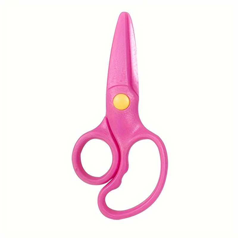 1pc Morandi Color Plastic Safety Scissors Toddler Art - Temu