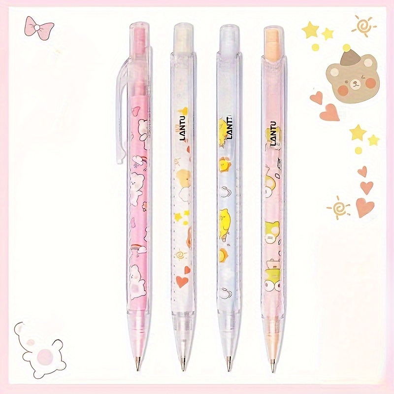 Set kawaii Cute Bunny 2 crayons HB - gomme - règle - taille-crayon