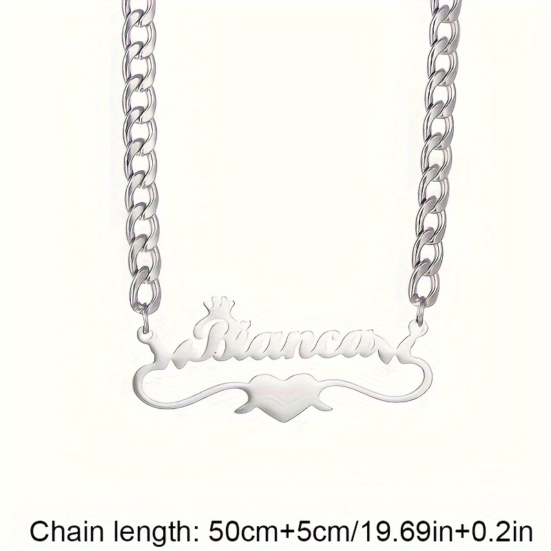 Sterling silver hot sale nameplate necklace